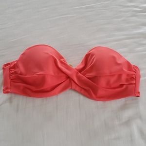 Coral VS Twist Bandeau Bikini Top - 36B